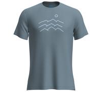 Icebreaker - Merino 125 Cool-Lite Sphere S/S Across - Merinoshirt, Gr. M, grau (FlintBlue)