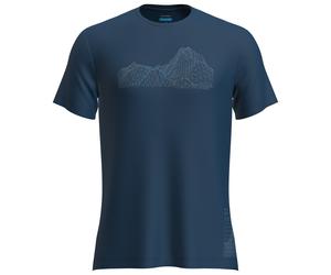 Icebreaker - Merino 125 Cool-Lite Sphere S/S Tee Beta - Funktionsshirt, Gr. L, blau (Atlantis)