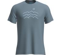 Icebreaker - Merino 125 Cool-Lite Sphere S/S Across - Merinoshirt, Gr. M, grau (FlintBlue)