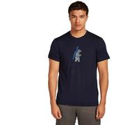 Icebreaker Merino 150 Tech Lite Bear Tour Kurzarm-t-shirt M Midnight Navy