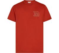 Icebreaker Merino 150 Tech Lite Forest Footsteps Herren T-Shirts rot Größe S Trekking Hautfreundlich Merinowolle