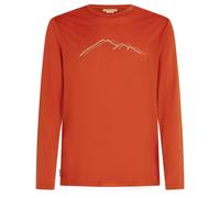 Icebreaker - Merino 150 Tech Lite L/S Tee Rainer Ridge - Merinoshirt, Gr. M, rot (Agate)