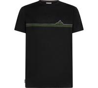 Icebreaker 150 Tech Lite Range Stripes Short Sleeve T-shirt Schwarz S Mann