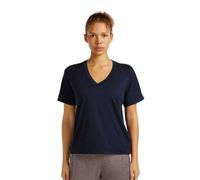 Icebreaker Merino 150 Tech Lite Relaxed V Neck Kurzarm-t-shirt M Midnight Navy