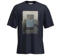 Icebreaker - Merino 150 Tech Lite S/S Relaxed Mountain Shift - Merinoshirt, Gr. L, blau (MidnightNavy)