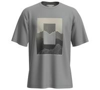 Icebreaker - Merino 150 Tech Lite S/S Relaxed Mountain Shift - Merinoshirt, Gr. M, grau (ProtoGrey)