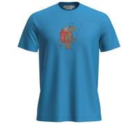 Icebreaker - Merino 150 Tech Lite S/S Tee Bear Catch - Merinoshirt, Gr. XL, blau (Arctic)