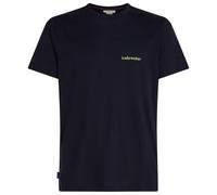 Icebreaker - Merino 150 Tech Lite S/S Tee IB Wordmark - Merinoshirt, Gr. L, blau (MidnightNavy)
