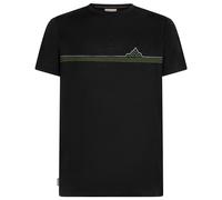 Icebreaker 150 Tech Lite Range Stripes Short Sleeve T-shirt Schwarz S Mann