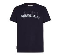 Icebreaker - T-Shirt aus Merinowolle - M Merino 150 Tech Lite SS Tee The Peaks Midnight Navy für Herren aus Wolle - Größe M - Navy blau Navy blau M