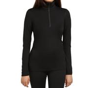 Icebreaker - Merino 200 Oasis Half-Zip Thermo-Damenpullover - Black XL