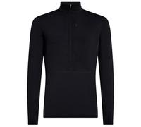 Icebreaker - Merino 200 Realfleece Descender L/S Half Zip - Merinopullover, Gr. L, schwarz (Black)