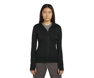 Icebreaker Merino 260 Quantum - Fleecepullover mit Kapuze - Damen Black XS