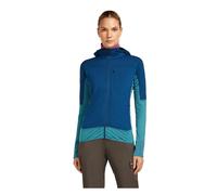 ICEBREAKER Merino 300 RealFleece™ Descender LS Zip – Hoodie für Damen TOPAZ/ATLANTIS/CB XL
