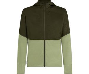 ICEBREAKER Merino Blend 200 Realfleece Descender Ls Zip H - Herren - Grün - Größe M- Modell 2026