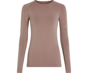 Icebreaker Merino Blend 260 Zoneknit Seamless Damen Longsleeves Merino beige Größe L Trekking Hautfreundlich Merinowolle | Lyocell (Tencel™)