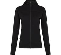 ICEBREAKER Merino Blend 300 Realfleece Descender Ls Zip Hoodie W - Damen - Schwarz - Größe M- Modell 2026