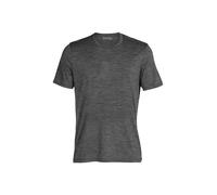 Icebreaker Merino Tech Lite II T-Shirt Herren - Leicht, Warm, Schnelltrocknend für Reisen, Outdoor und Abenteuer, Größe L, Gritstone Heather/Grau