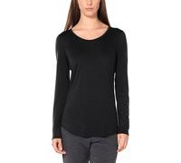 Icebreaker Solace LS Scoop Women black heather - Größe S