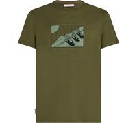 Icebreaker - T-Shirt aus Merinowolle - M Merino 150 Tech Lite SS Tee In The Wild Loden für Herren aus Wolle - Größe XL - Khaki Khaki XL