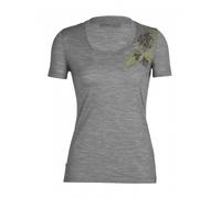 Icebreaker Tech Lite II Scoop Tee Fab Fern Women metro hthr - Größe XS