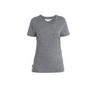 Icebreaker Tech Lite II T-Shirt Damen - Leicht, Warm, Schnelltrocknend für Reisen, Outdoor und Abenteuer, Größe M, Gritstone Heather/Grau