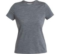 Icebreaker Tech Lite III T-Shirt Damen - Leicht, Warm, Schnelltrocknend für Reisen und Abenteuer, Größe XS, Gritstone Heather/Grau