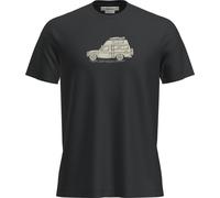 Icebreaker Tech Lite SS Tee Cosy Camper black - Größe XL