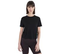 Icebreaker Merino 150 Tech Lite Iii Crop Short Sleeve T-shirt Schwarz M Frau