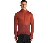 Icebreaker - Merino 200 Realfleece Descender L/S Zip - Merinojacke, Gr. XL, rot (Agate/Port/Cb)