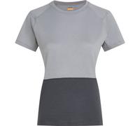 Icebreaker W Mer 200 Waffle Elevation Short Sleeve Tee alloy/obsidian/cb (0CA) S