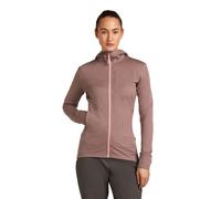 Icebreaker - Women's Merino 260 Quantum IV L/S Zip Hoodie - Merinohoodie, Gr. L, braun (Summit/Blush)