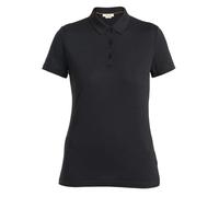 Icebreaker W Merino 150 Tech Lite III Polo Damen (Schwarz XL Größe)