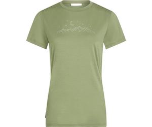 Icebreaker W Merino 150 Tech Lite Sparkling Stars - T-Shirt - Damen Lichen M