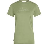 Icebreaker W Merino 150 Tech Lite Sparkling Stars - T-Shirt - Damen Lichen XS