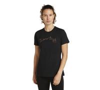 Icebreaker W Merino150 Tech Lite Airbourne Squirrel - T-Shirt - Damen L Black