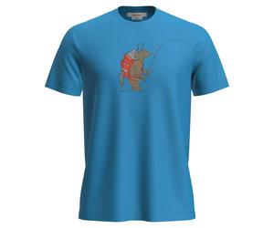 Icebreaker Wander-/Freizeit Tshirt Merino 150 Tech Lite Bear Catch (100% Merinowolle) blau Herren, Größe XL