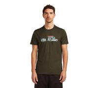 Icebreaker Wander-/Freizeit Tshirt Merino 150 Tech Lite Transportage (100% Merinowolle) dunkelgrün Herren, Größe M