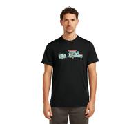 Icebreaker Wander-/Freizeit Tshirt Merino 150 Tech Lite Transportage (100% Merinowolle) schwarz Herren, Größe M