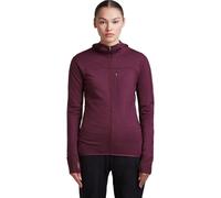 Icebreaker Wom Mer 300 Realfleece Desc Long Sleeve Zip Hoo dk berry (IB0PB) L