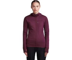 Icebreaker Wom Mer 300 Realfleece Desc Long Sleeve Zip Hoo dk berry (IB0PB) S