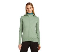 Icebreaker Damen Merino Blend 300 RealFleece Hoodie Jacke (Größe S, gruen)