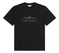 Icebreaker - Women's Merino 150 Tech Lite S/S Relaxed Heritage - Merinoshirt, Gr. M, schwarz (Black)