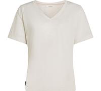 Icebreaker - Women's Merino 150 Tech Lite S/S Relaxed V-Neck - Merinoshirt, Gr. S, grau (EcruHeather)