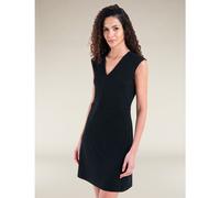 Icebreaker Damen Granary Sleeveless V Neck Kleid (Größe L, schwarz)