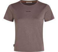 Icebreaker - Women's Merino 200 Tech Lite S/S Crop Slim Tee - Merinoshirt, Gr. M, grau (Porcini)