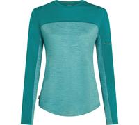Icebreaker Women Merino Blend 125 Cool-lite Sphere Long Sleeve Tee Colour Block tidaltalhthr/tidalteal/cb (0LM) XS