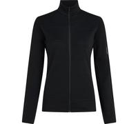 Icebreaker Damen Hoodie Icebreaker Merino 300 RealFleece Descender LS Zip Black L