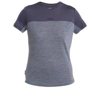 Icebreaker - Women's Cool-Lite Sphere III S/S Tee CB - Merinoshirt, Gr. XS, grau (GraphiteHeather/Graphite/ColourBlock)