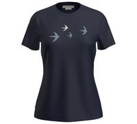 Icebreaker - Women's Merino 150 Tech Lite S/S Bird Transit - Merinoshirt, Gr. XL, blau (MidnightNavy)